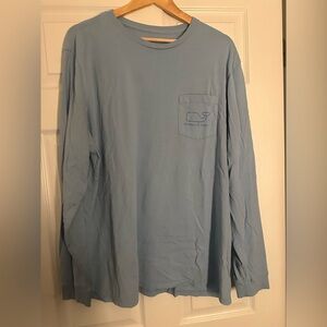 Vineyard Vines Men's Sky Blue Long Sleeve Tee